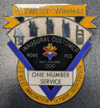 Uswest Wireless Inaugural Customer One Number Service Pin 2002 Salt Lake Olympic - £17.90 GBP