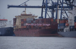 SLCB0784 - Container Ship - Zim Shanghai , built 1986 - Colour Slide - $2.54