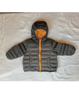 BN Tech Sport Down Puffer Jacket with Hood - Gray/Orange (24 months) (VGUC) - £13.29 GBP