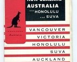 Canadian Australasian 1935 Sailings &amp; Fares Brochure New Zealand Australia  - $64.28