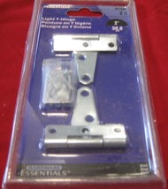 NEW Qty 4 (2 packs x 2) Light T Hinges With Screws 2&quot;  461684 - £4.36 GBP