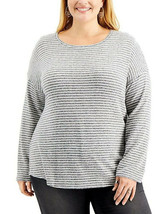 Style&amp;co. Ladies Womens Plus Size Hannah Striped Top Plus Size 1X - £21.62 GBP