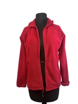 Columbia Womens Size Small Red Fleece Full Zip Jacket - £14.16 GBP