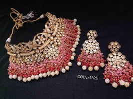 Veroniq Trends-Indian Neckfit High Quality Polki Necklace set,Wedding,Sabyasachi - £157.16 GBP