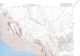 Rozel Point Quadrangle Utah 1968 USGS Topo Map 7.5 Minute Topographic - £18.86 GBP