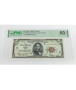 1929 $5 Nacional Dallas Fr #1850-K (Bloque KA) Calificado Por PMG Gem Un... - €677,57 EUR