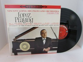Lopez Playing Vincent Lopez Piano &amp; Orchestra Columbia 8229 Record Album L114G - £5.16 GBP