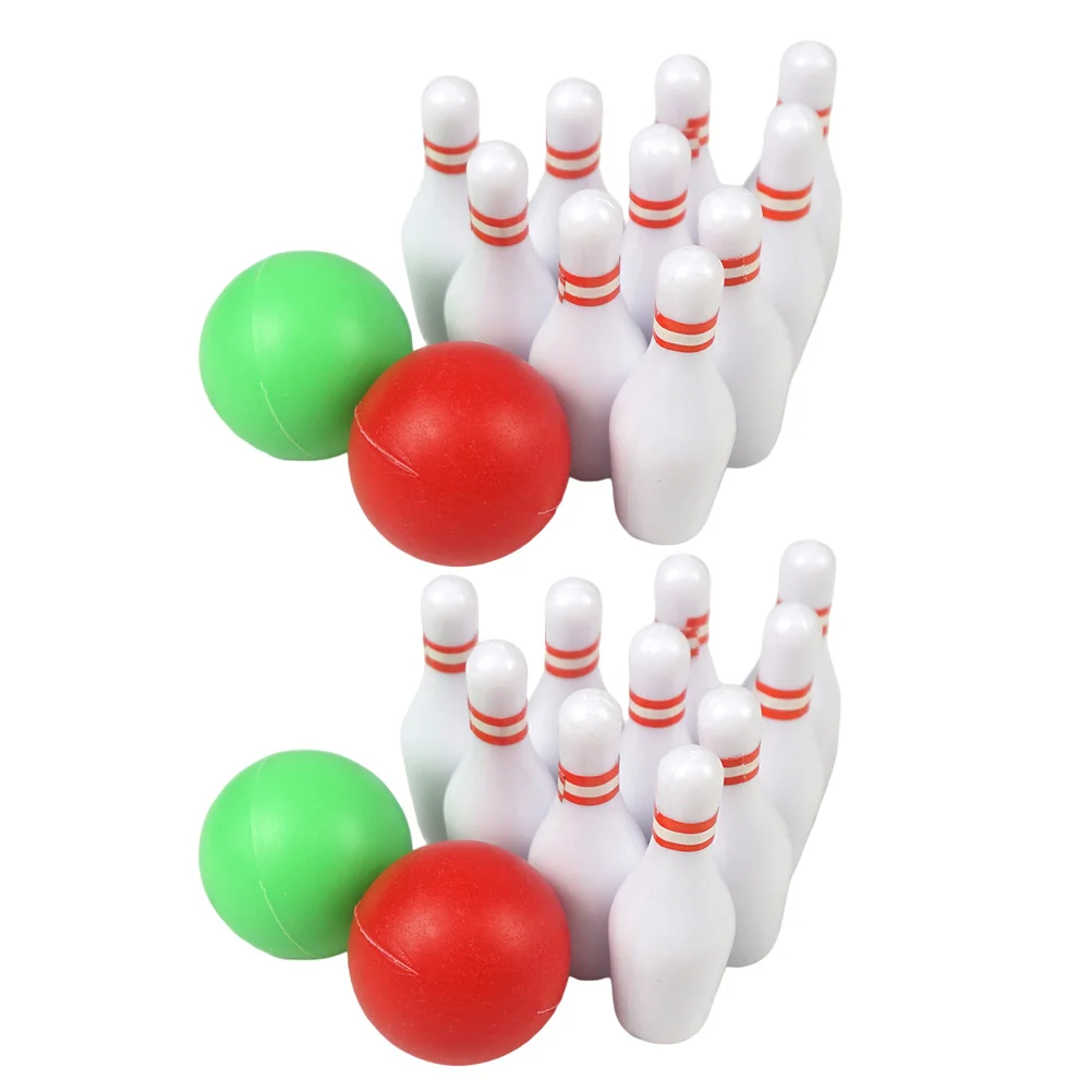 2 Sets Bowling Ball Model Household Decor Balls Mini Small wear Simulated Plasti - £85.13 GBP