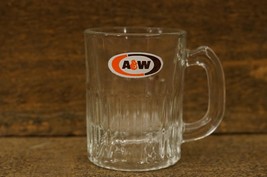 Vintage Restaurant Soda Pop Advertising Barware Mini Glass Mug A&amp;W Rootbeer - £10.07 GBP