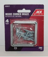 Ace Inside Corner Brace 2&quot; x 5/8&quot; Zinc 4 Pack - $6.89