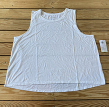 old navy active NWT women’s athletic tank top Size XL white d11 - $11.49