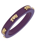 TCU Horned Frogs Resin Logo Bangle in Purple - $39.26 CAD