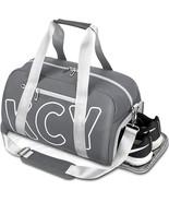 Sports Gym Bag w/ Wet Pocket &amp; Shoes Compartment for Women &amp; Men 40L Gra... - $27.95