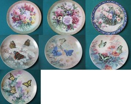 Lena Liu Collector Plates Butterflies Roses Fantasy Dahlia Pick 1 - £36.33 GBP