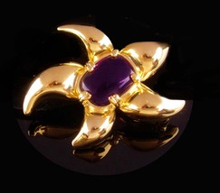 Rare Pierre Cardin  STARFISH Brooch - vintage jelly belly turtle - couture jewel - £99.91 GBP