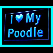 210119B I Love My Poodle Awareness Growling Illustration Adorable LED Li... - £17.32 GBP