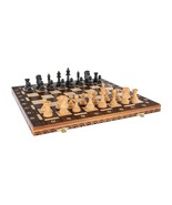 DUBROVNIK 6EF Handmade Wooden Chess Sett 21 Inch Board with Standard Che... - £55.52 GBP