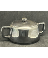 Beautiful Antique Art Krupp German Silver Plated Brass Sugar Bowl With Cap - £32.08 GBP