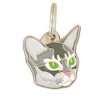 Cat ID Tag Abyssinian cat, Personalized, Engraved, Handmade, Charm, Key ... - £15.90 GBP+