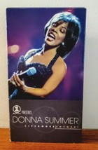 DONNA SUMMER LIVE &amp; MORE ENCORE! VHS TAPE Epic Studios Music First VH1 P... - £14.68 GBP