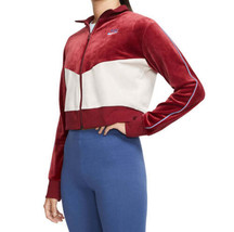 Nike Womens Velour Colorblocked Jacket Size Large Color Red - £67.35 GBP