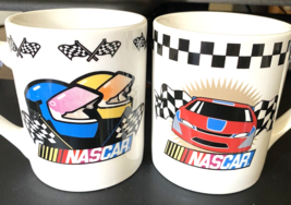 NASCAR Coffee Mugs 2002 (2) Gibson Porcelain Coffee Cups Vintage - £14.74 GBP