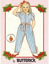 Vtg 1982 Child Toddler Strawberry Shortcake Semi Fit Jumpsuit Sew Pattern 2-4 - £10.21 GBP