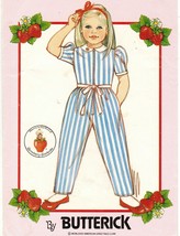 Vtg 1982 Child Toddler Strawberry Shortcake Semi Fit Jumpsuit Sew Pattern 2-4 - $11.99