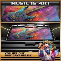 Music Is Art - Truck Back Window Graphics - Customizable - $55.12+