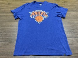 New York Knicks Men’s Blue NBA Basketball T-Shirt - ‘47 Brand - Large - £15.95 GBP