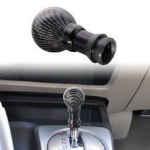 Universal Carbon Fiber Ball Aluminum  Automatic Gear Shift Knob Lever Sh... - £14.96 GBP