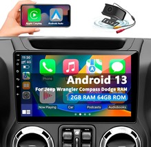 10.1&quot; Android Carplay Car Stereo For Jeep Wrangler JK GPS Navi Radio with Camera - $113.84