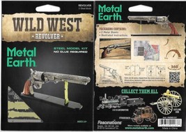 Wild West Revolver Metal Earth Steel Model Kit New Sealed #MMS187 - £9.19 GBP
