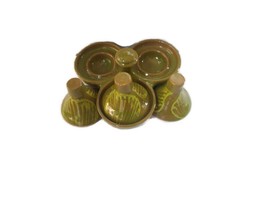 3in1 MOROCCAN GREEN OLIVE tajine for kitchen,art &amp; decor ;Spice Rack Sau... - $1,781.97 MXN