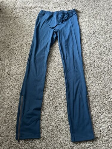 Bench Womens Blue Logo Back Pocket Active Pants Drawstrings Size Medium ... - $23.36
