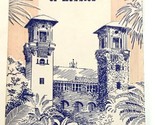 1950s Lightner Museo Di Hobbies S.Augustine Fl Pubblicità Viaggio Brochure - £8.83 GBP
