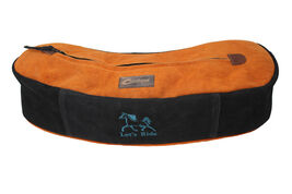 Horse Horse Suede Leather Embroidered Saddle Cantle Riding Bag Orange 10... - $44.54