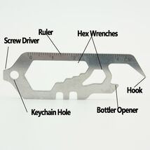 New Steel EDC Gaer Multi Tool Bottle Opener Outdoor Camping Pocket Gear ... - $4.92
