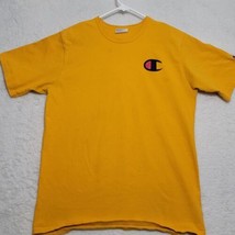 Champion T-Shirt Men&#39;s Size XL Yellow Short Sleeve Casual - £12.57 GBP