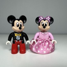 LEGO Duplo Disney Figure Mickey &amp; Minnie Mouse From set 10597 Birthday P... - £7.82 GBP