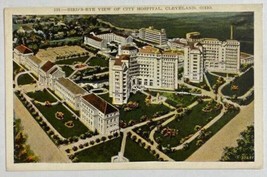 Aerial View of City Hospital in Cleveland,Ohio Vintage Postcard - £11.64 GBP