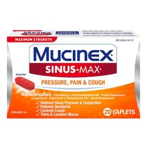 Mucinex Maximum Strength Pressure, Pain &amp; Cough (20 Caplets)  Exp 12/2027+ - $273.28 MXN