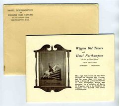 1930's Wiggins Old Tavern &amp; Hotel Northampton Pictorial Booklet Massachu... - $17.87