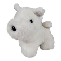 Just Friends Puppy Dog White Scottie Terrier Adorable Plush Stuffed Animal 9&quot; - £12.17 GBP