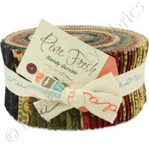 Moda Pine Fresh Sandy Gervais Jelly Roll 40 Strips Quilt Fabric Cotton 17770JR - £50.68 GBP