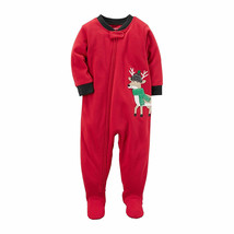 Carter&#39;s Reindeer Fleece Pajama Sleeper Assorted Sizes 327G313 - £8.78 GBP