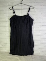 NEW Forever 21 Black White Vertical Striped Tank Dress Knit Womens Plus ... - £16.34 GBP