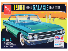 Skill 2 Model Kit 1961 Ford Galaxie Hardtop 3-in-1 Kit 1/25 Scale Model by AMT - $53.34