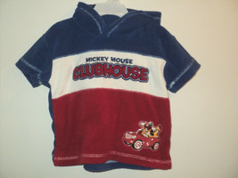 Infants Boys Size 24 Months Mickey&#39;s Clubhouse Disney Hoodie Blue Short ... - £9.20 GBP