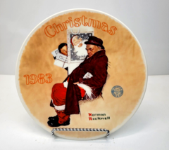 Norman Rockwell 1983 Santa in the Subway Plate Knowles Christmas 10th In Series - $8.79